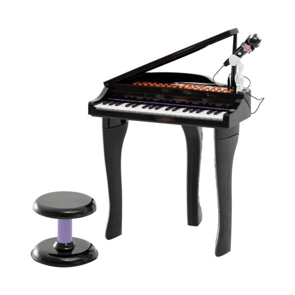 Vaikų 37 klavišų elektroninis pianinas su mikrofonu ir įrašymo funkcija