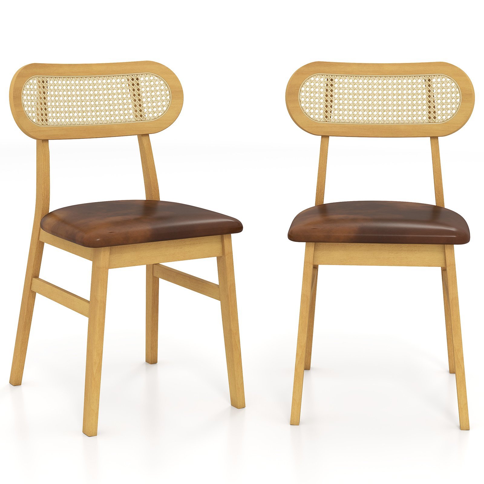 Valgomojo-kedes-su-minksta-sedyne-ir-rotango-atlosu-2-vnt.-rinkinys-Kaimiska-ruda-1 Valgomojo kėdės su minkšta sėdyne ir rotango atlošu (2 vnt. rinkinys) (Kaimiška ruda)