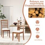 Valgomojo kėdžių komplektas su minkšta sėdyne ir ergonomišku atlošu – Paveikslėlis 5