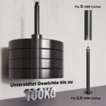 Virvinė traukos sistema su keliais priedais, skirta 2,5 cm ir 5 cm svarmenims