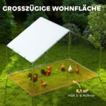 Vištų aptvaras 5–8 vištoms su stogo danga – Paveikslėlis 4