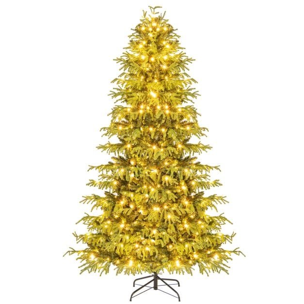 dirbtinis-kaledu-medis-su-led-apsvietimu-ir-realistiskomis-sakelemis-210-cm-zalia Dirbtinis Kalėdų medis su LED apšvietimu ir realistiškomis šakelėmis 210 cm (Žalia)