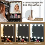 Papuošalų spintelė su viso ūgio veidrodžiu ir lentynomis (Kaimiška ruda) – Paveikslėlis 7