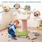 10 dalių minkštų putplasčio blokų rinkinys laipiojimui ir čiuožimui (Pilka) – Paveikslėlis 5