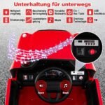 Vaikiškas elektrinis gaisrinis elektromobilis su vandens pistoletu ir nuotolinio valdymo pultu (Raudona) – Paveikslėlis 5