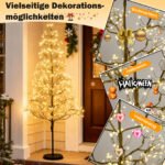 150 cm aukščio LED šviečiantis medis su 1000 šviesų (Juoda) – Paveikslėlis 5