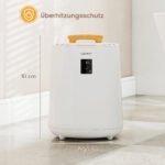 18 L talpos rankšluosčių ir pledų šildytuvas su LED ekranu (Balta) – Paveikslėlis 2