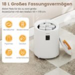 18 L talpos rankšluosčių ir pledų šildytuvas su LED ekranu (Balta) – Paveikslėlis 5