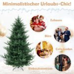 Dirbtinė Kalėdų eglutė su 340 šiltai baltų LED lempučių 210 cm – Paveikslėlis 5