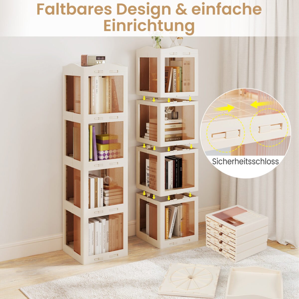 Pasukama knygų lentyna (Balta) – Paveikslėlis 3