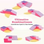 4 dalių putplasčio laipiojimo ir čiuožimo blokelių rinkinys (Rožinė) – Paveikslėlis 5