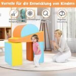 5 dalių minkštų putų kaladėlių rinkinys laipiojimui ir čiuožimui (Oranžinė) – Paveikslėlis 5