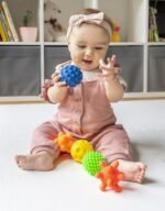 Sensoriniai kamuoliukai vaikams 5 vnt – Paveikslėlis 7