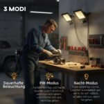 Darbinių prožektorių komplektas su judesio jutikliu 50W – Paveikslėlis 5