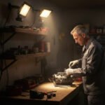 Darbinių prožektorių komplektas su judesio jutikliu 50W – Paveikslėlis 9