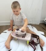 7 dalių lyginimo rinkinys su lygintuvu, lenta ir šviesos bei garso efektais – Paveikslėlis 4