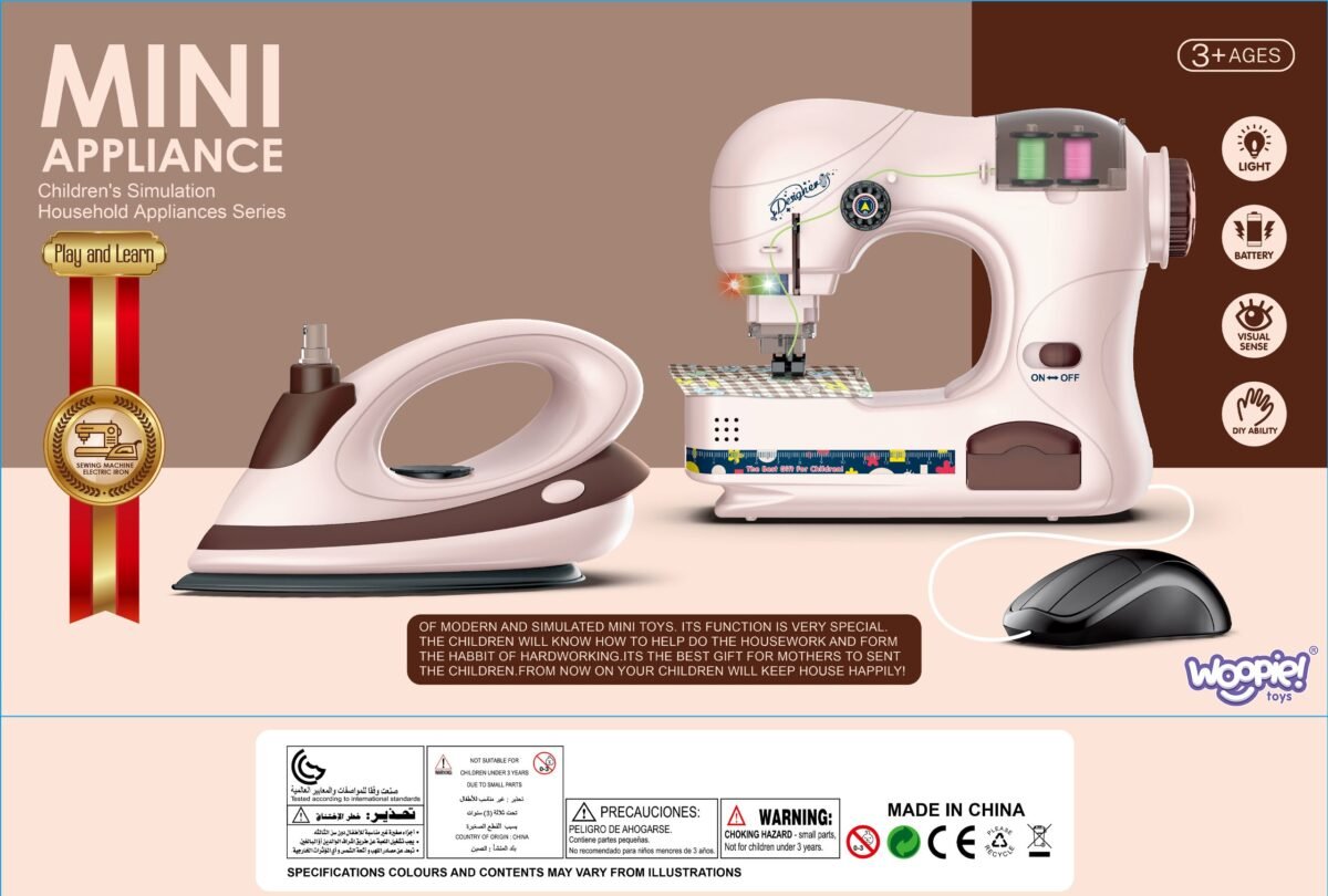 7 dalių lyginimo rinkinys su lygintuvu, lenta ir šviesos bei garso efektais – Paveikslėlis 9