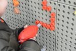 Medinis audimo rinkinys vaikams su staklėmis ir spalvotais siūlais