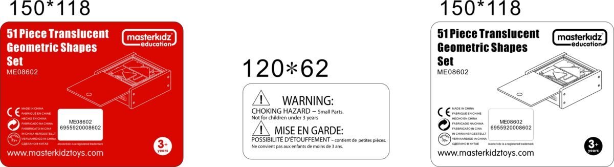 Akrilo permatomos geometrinės figūros spalvų maišymui – Paveikslėlis 7