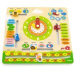 Angliškas medinis mokomasis kalendorius