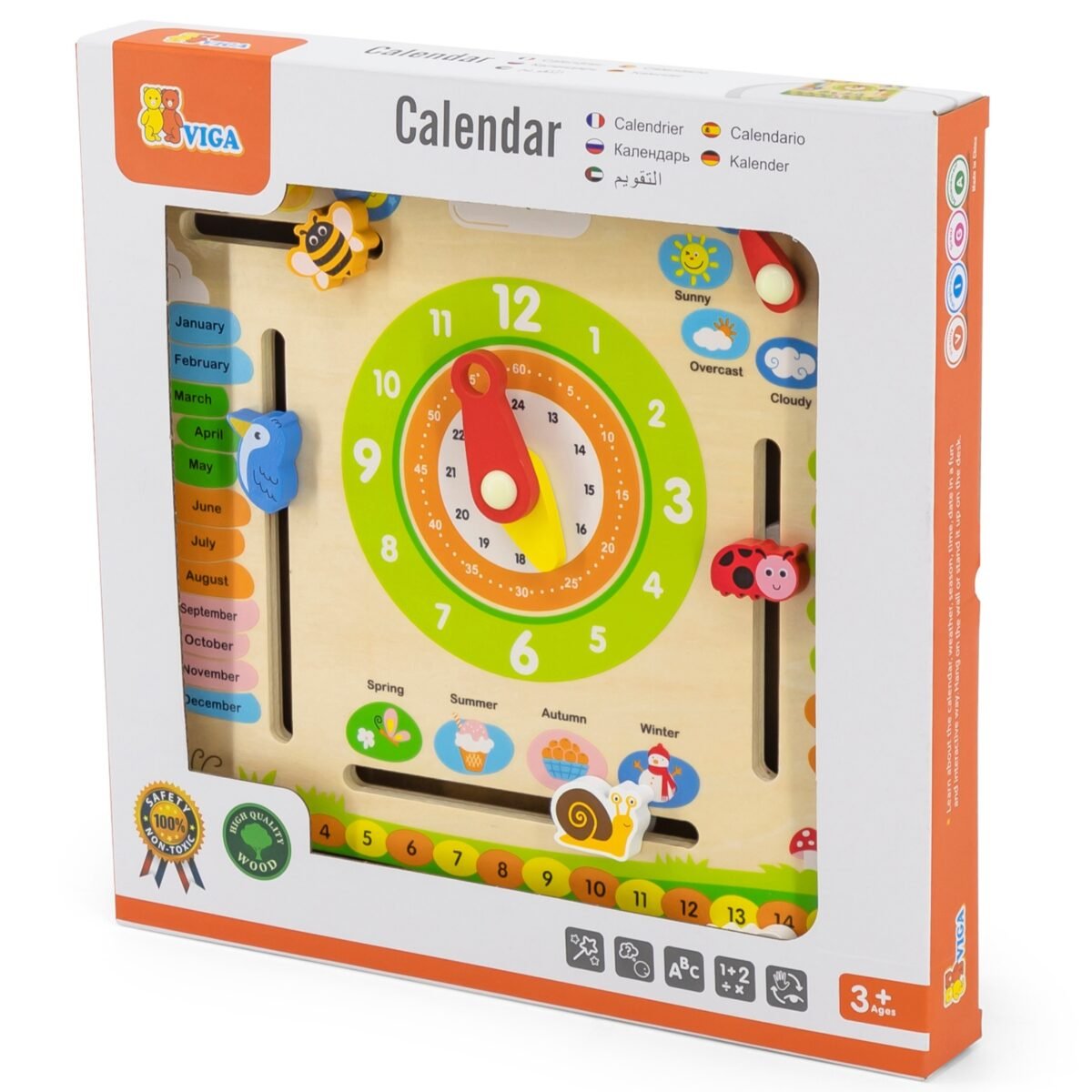 Angliškas medinis mokomasis kalendorius – Paveikslėlis 4