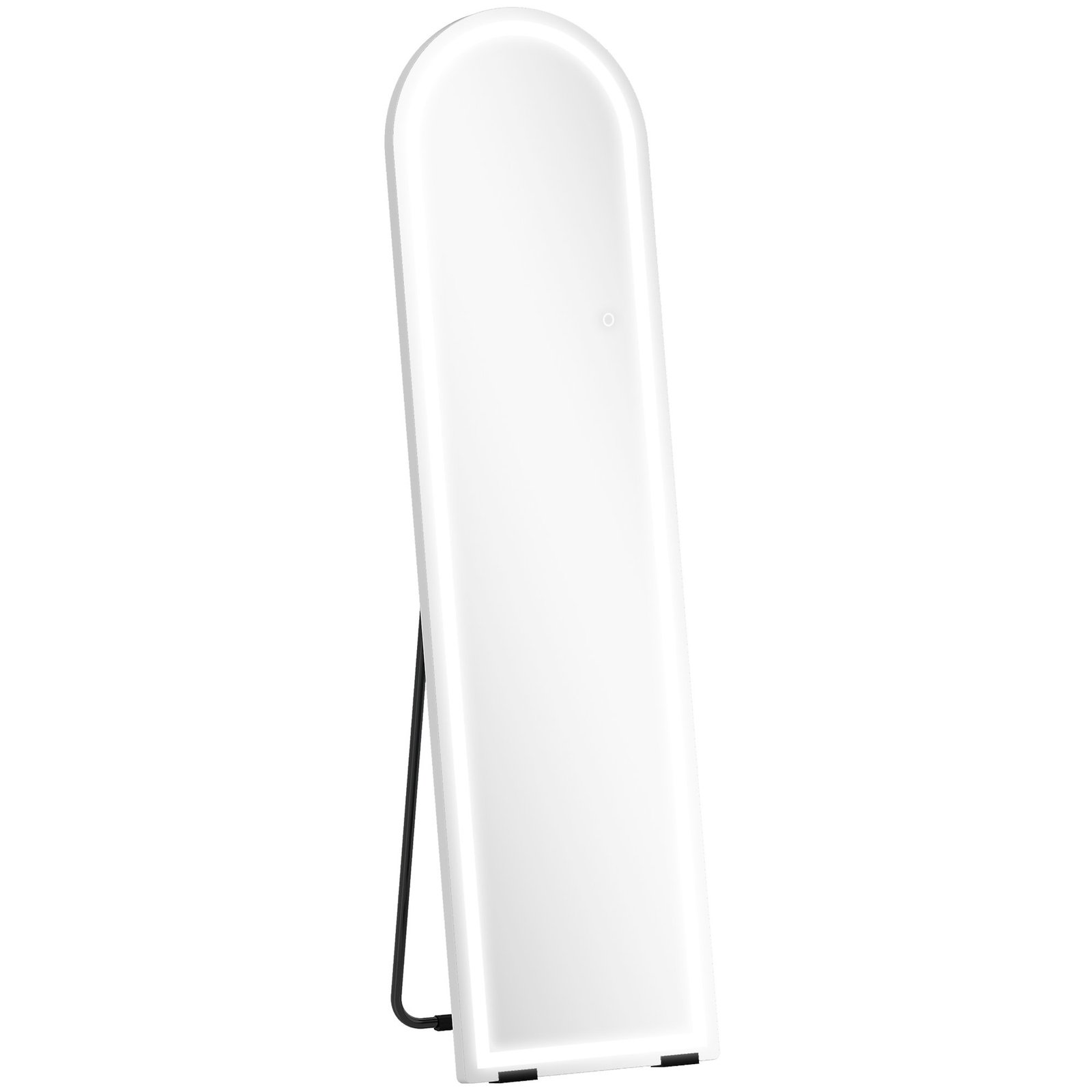 Arkinis viso ūgio veidrodis su pritemdomu 3 spalvų LED apšvietimu