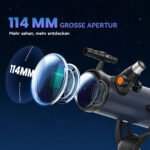 Astronominis veidrodinis teleskopas su 114 mm objektyvu ir dviem okuliarais – Paveikslėlis 5
