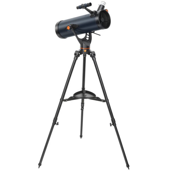 Astronominis veidrodinis teleskopas su 114 mm objektyvu ir dviem okuliarais