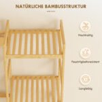 Bambukinė prieškambario kabykla su batų lentyna ir paminkštintu suoliuku – Paveikslėlis 5