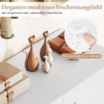 Batų komoda su 4 lentynomis ir nuimamais skyriais (Balta) – Paveikslėlis 4