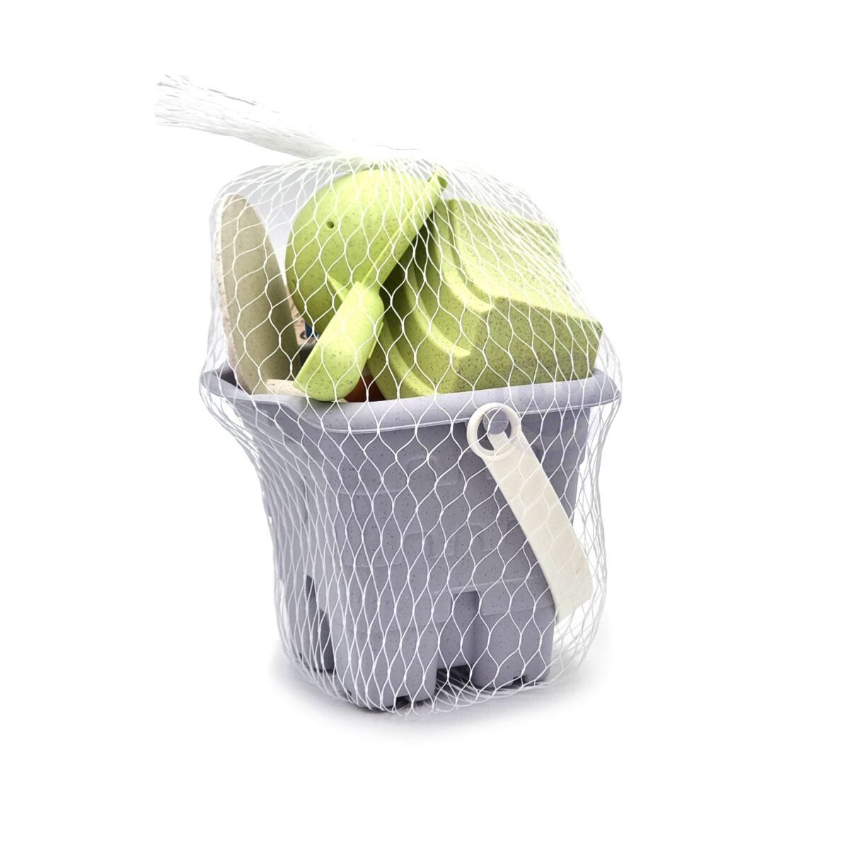 Biologiškai skaidus 8 dalių smėlio žaislų rinkinys su kibirėliu – Paveikslėlis 5