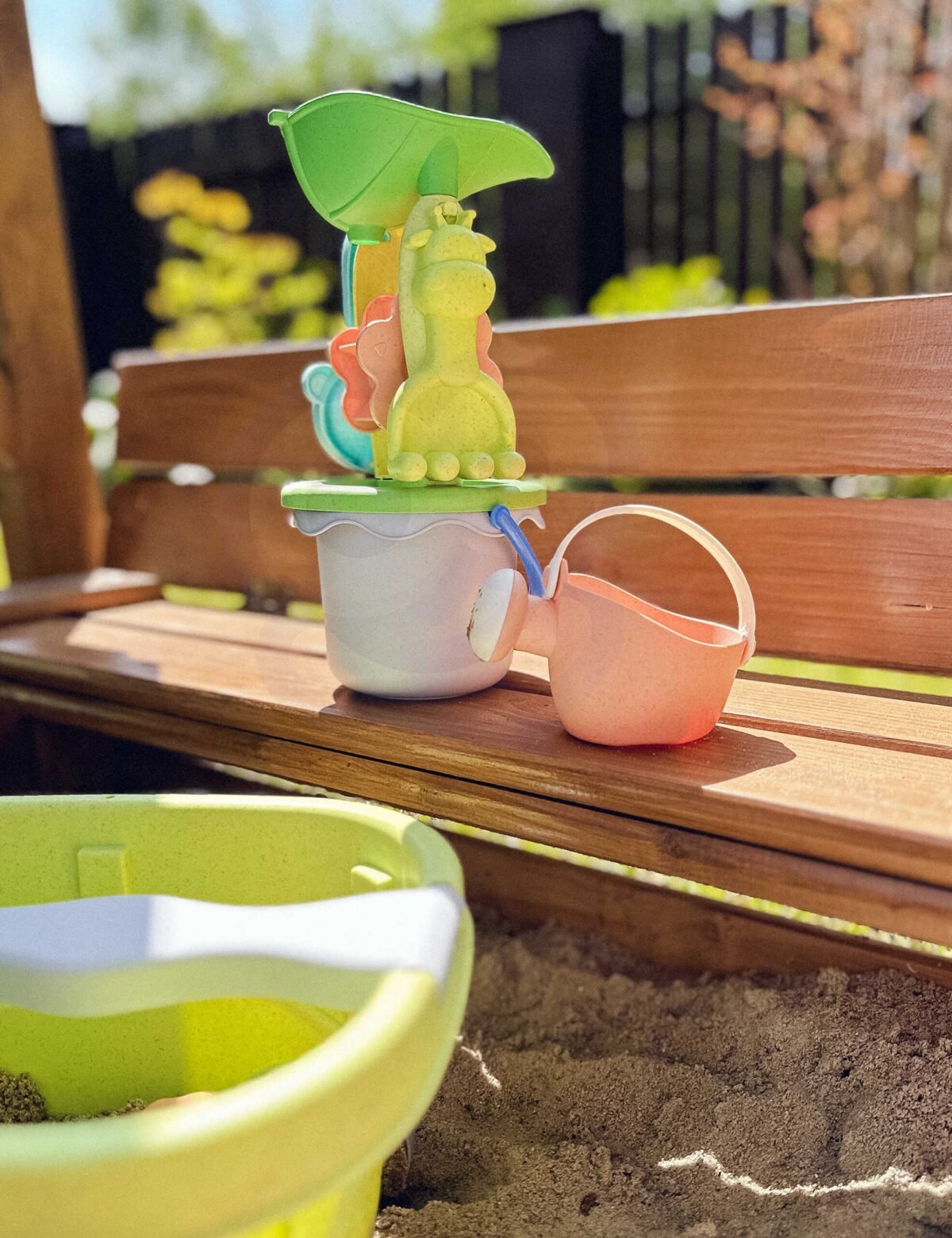 Biologiškai skaidus smėlio rinkinys su vežimėliu, 13 dalių – Paveikslėlis 10