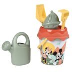 Bioplastikinis smėlio žaislų rinkinys su kibirėliu ir laistytuvu