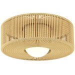 Boho stiliaus lubinis šviestuvas su kanapinės virvės gaubtu ir G9 LED lempute