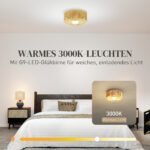 Boho stiliaus lubinis šviestuvas su kanapinės virvės gaubtu ir G9 LED lempute – Paveikslėlis 5