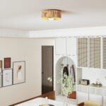 Boho stiliaus lubinis šviestuvas su kanapinės virvės gaubtu ir G9 LED lempute – Paveikslėlis 8