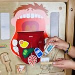 Burnos higienos ir skonių jutiminė lentelė Montessori