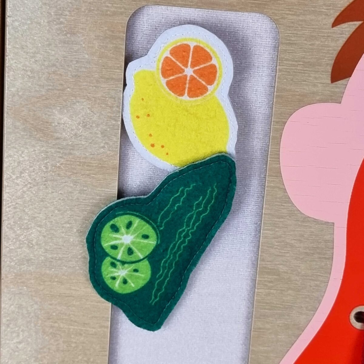 Burnos higienos ir skonių jutiminė lentelė Montessori – Paveikslėlis 11