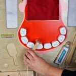 Burnos higienos ir skonių jutiminė lentelė Montessori