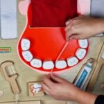 Burnos higienos ir skonių jutiminė lentelė Montessori