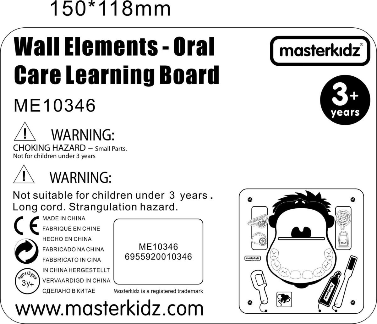 Burnos higienos ir skonių jutiminė lentelė Montessori – Paveikslėlis 17