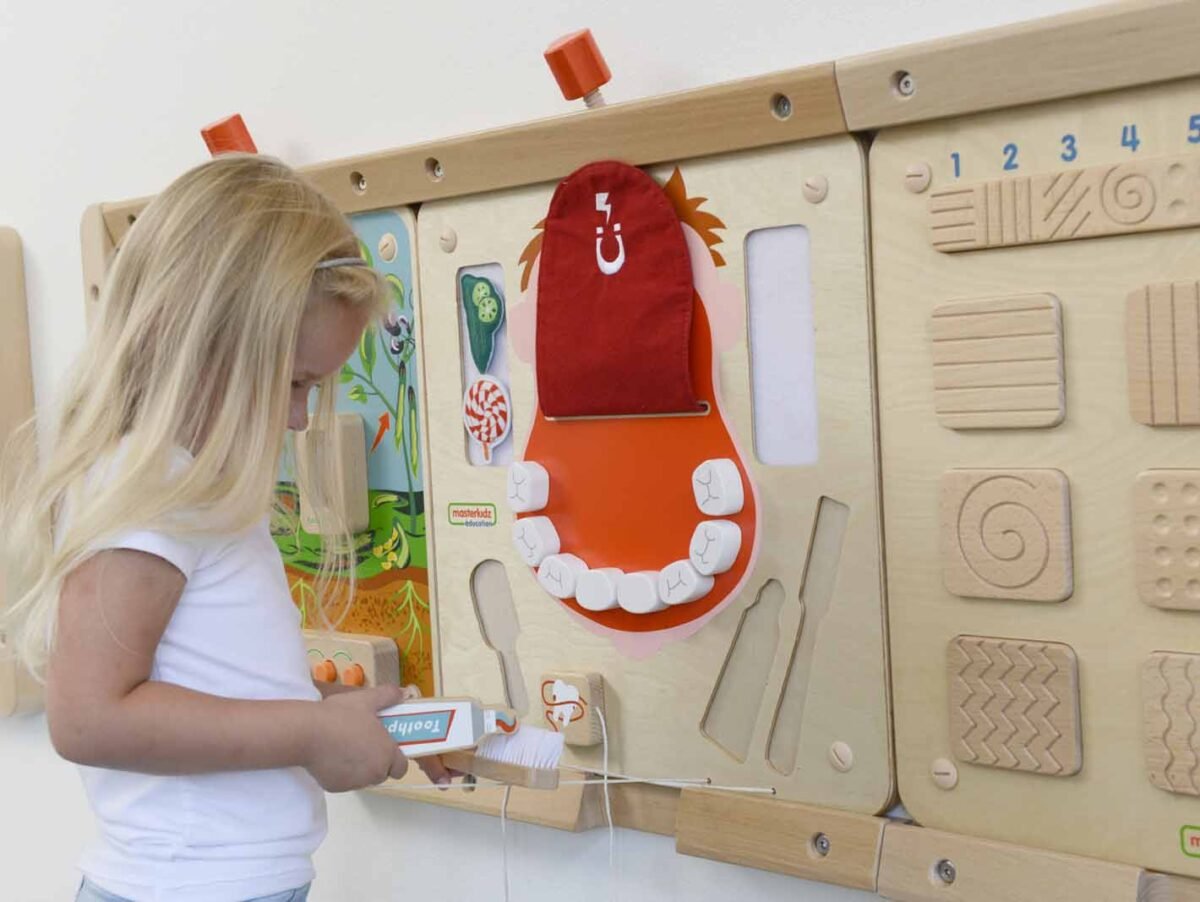 Burnos higienos ir skonių jutiminė lentelė Montessori – Paveikslėlis 3