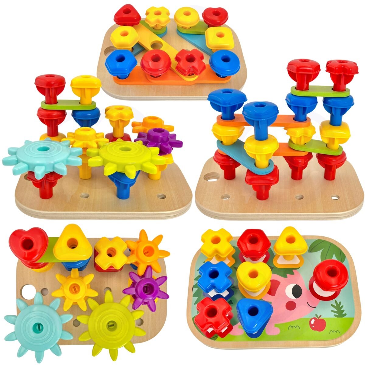 Daugiafunkcė medinė Montessori lavinamoji dėžutė – Paveikslėlis 12