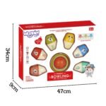 Daugiafunkciai spalvoti meškiukų krėgliai su kamuoliuku ir lankeliais – Paveikslėlis 4