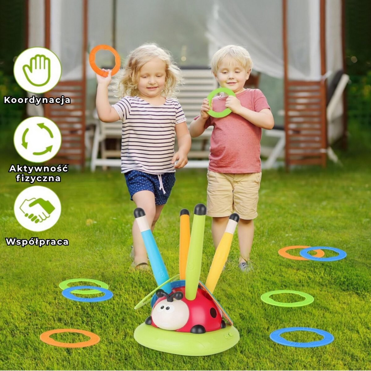 Daugiafunkcinė boružė su šokdyne, raketų paleidikliu ir žiedų metimu – Paveikslėlis 12