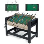 Daugiafunkcinis du viename konvertuojamas stalo futbolo ir bilijardo stalas (Juoda ir Natūrali)