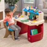 Daugiafunkcis edukacinis kūrybos stalas su kėdute – Paveikslėlis 2