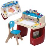Daugiafunkcis edukacinis kūrybos stalas su kėdute