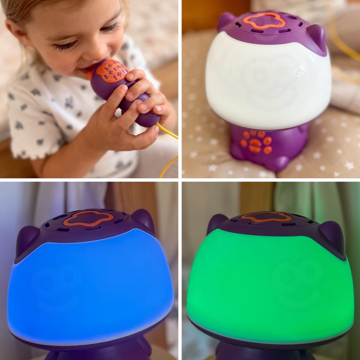 Daugiafunkcis kačiuko formos RGB karaokės garsiakalbis su Bluetooth ir balso moduliatoriumi – Paveikslėlis 3