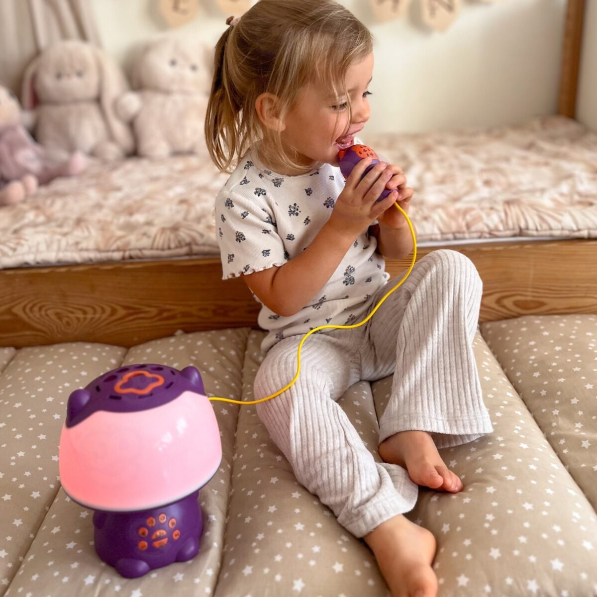 Daugiafunkcis kačiuko formos RGB karaokės garsiakalbis su Bluetooth ir balso moduliatoriumi – Paveikslėlis 5